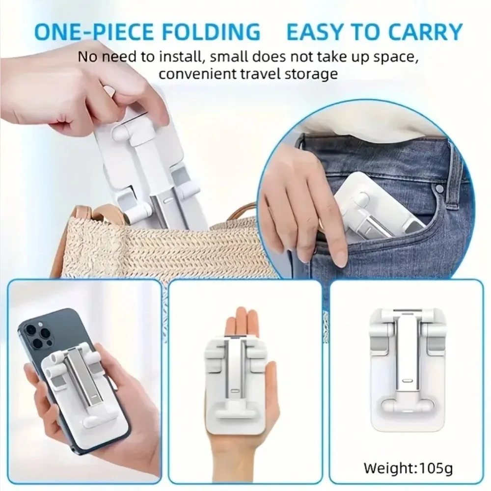 Adjustable White Phone Stand